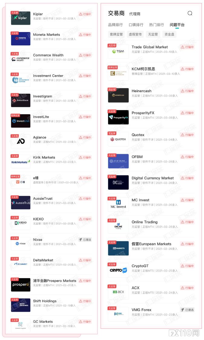 2024年11月16日:汇查查黑名单又更新&#xFF0C;新增29家问题平台&#xFF01;